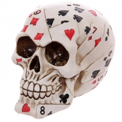 Figurka Czaszka z Kart - Deck Of Cards Skull 11,5 cm